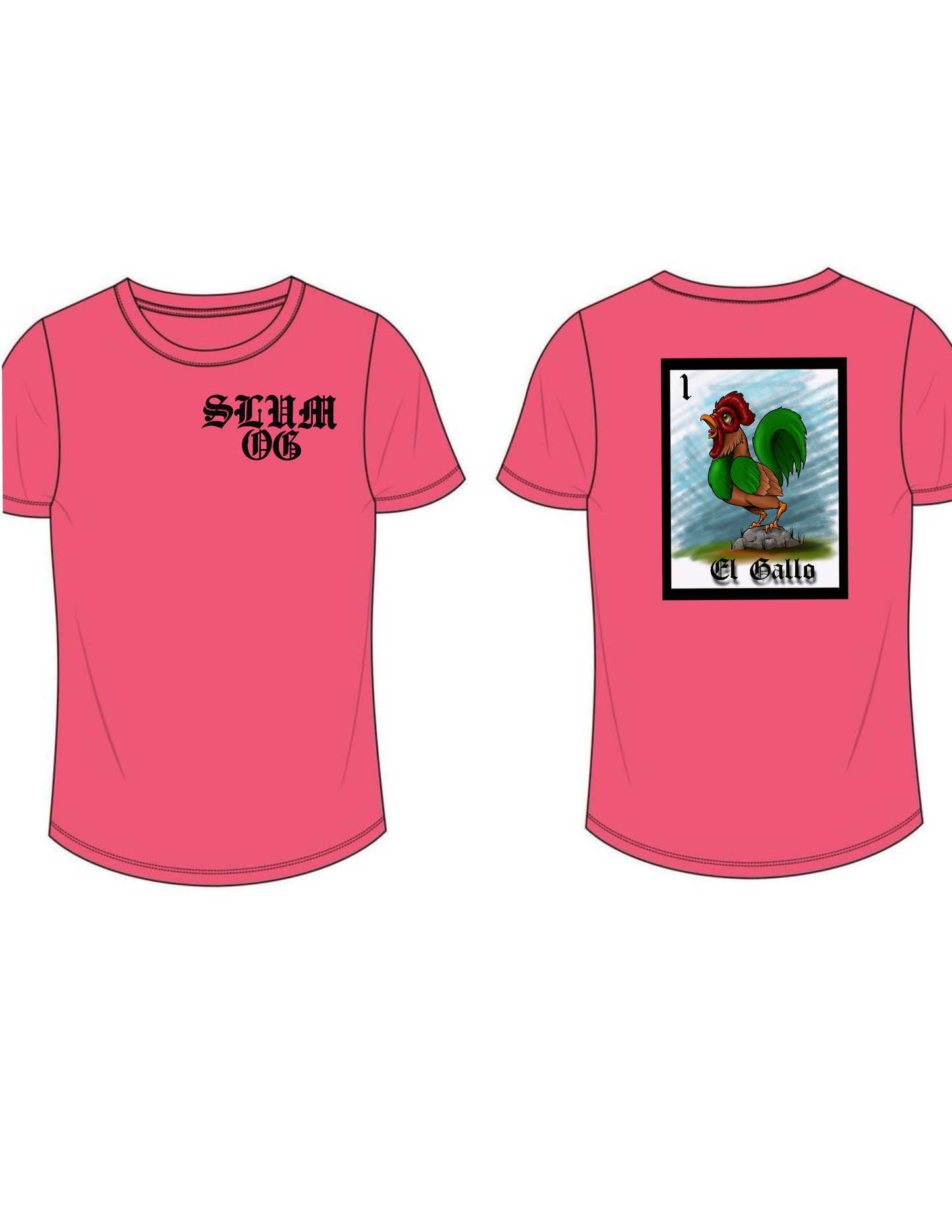 Rooster adult pink