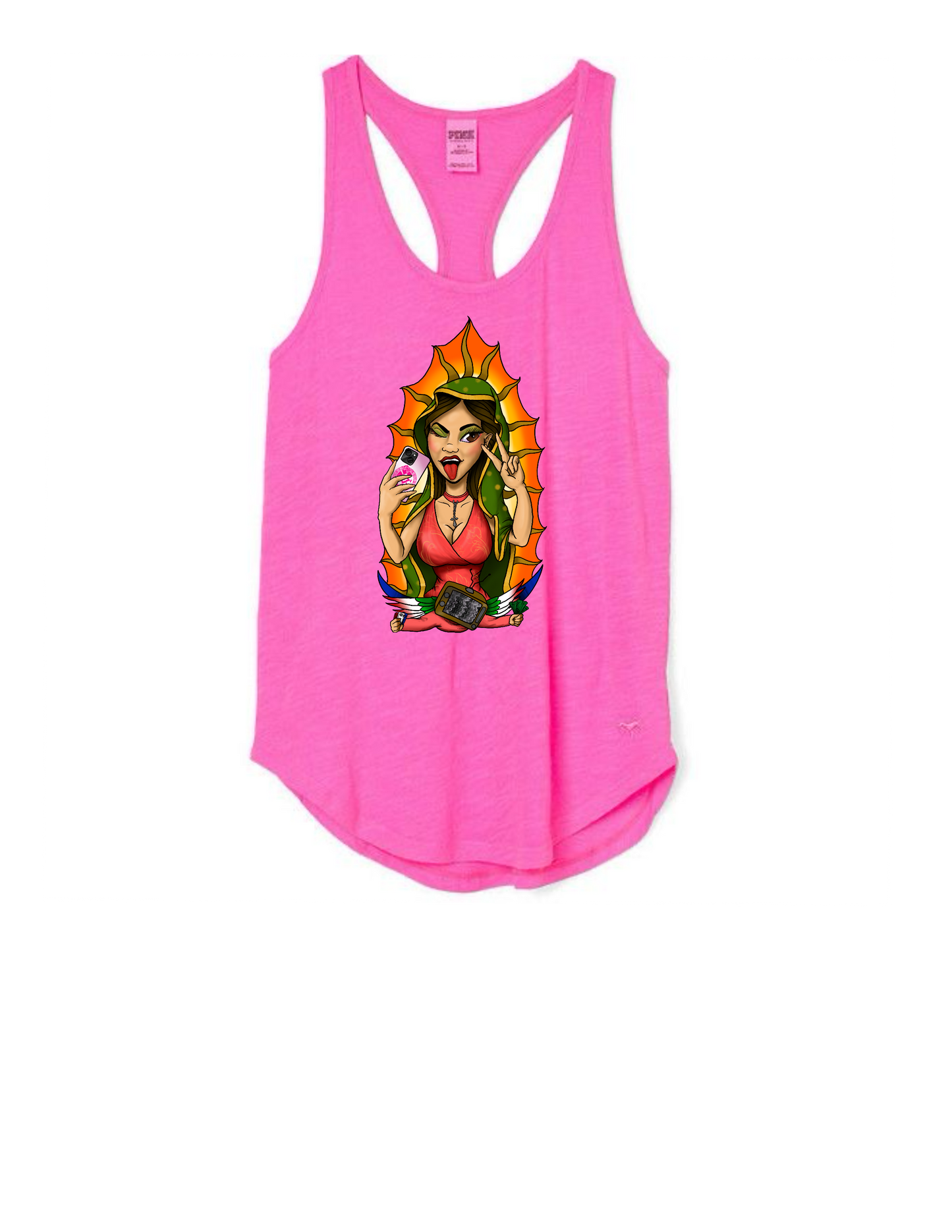 Mary adult pink tank