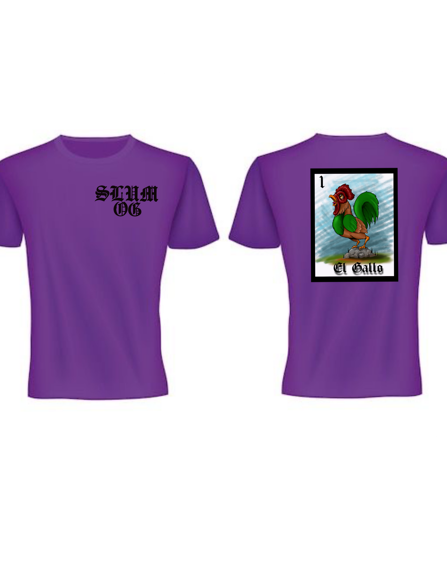 Rooster adult purple