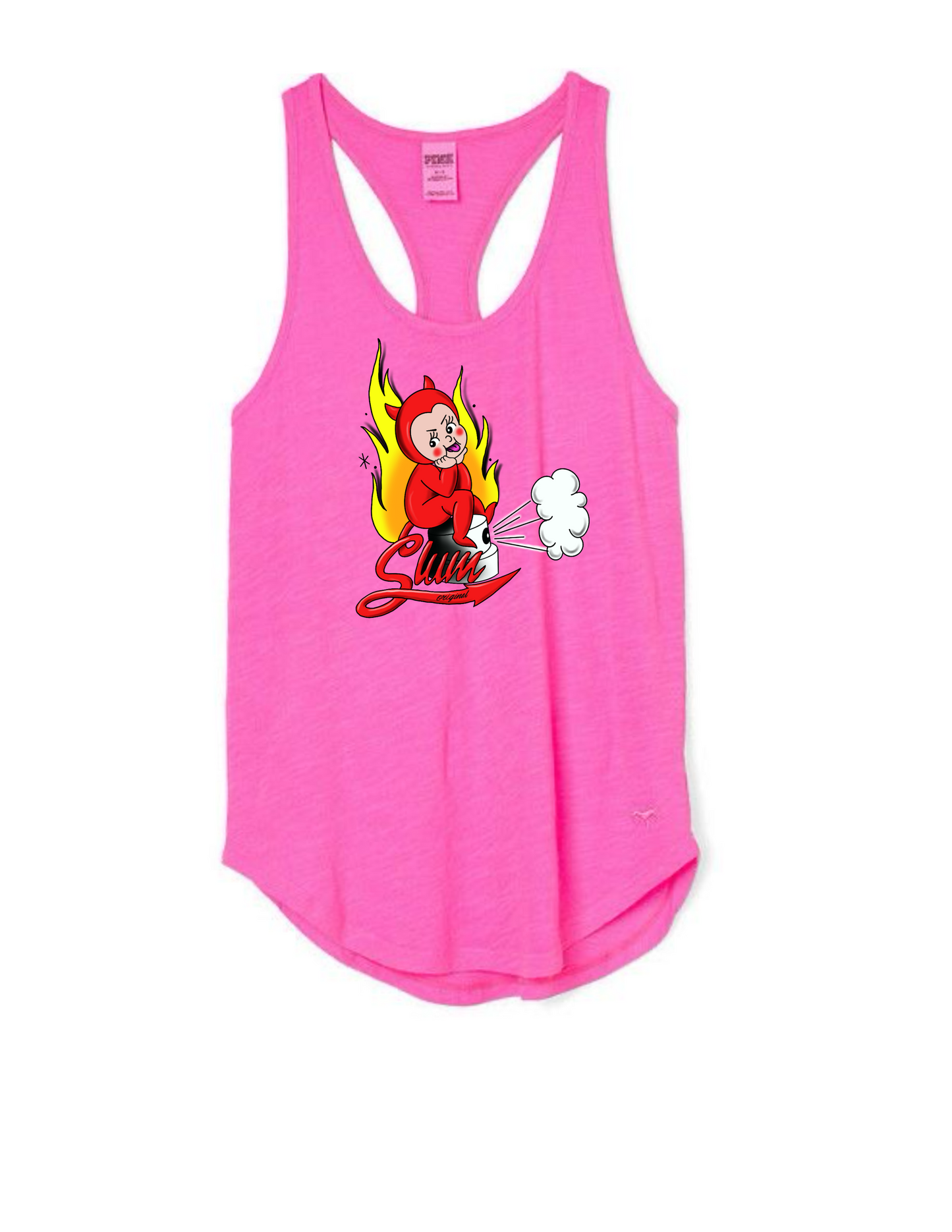 Devil adult pink tank