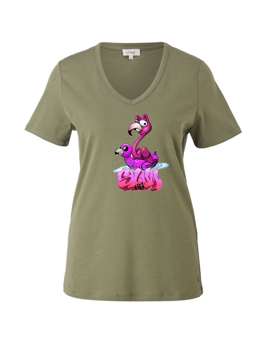 Flamingo adult military light green (front)