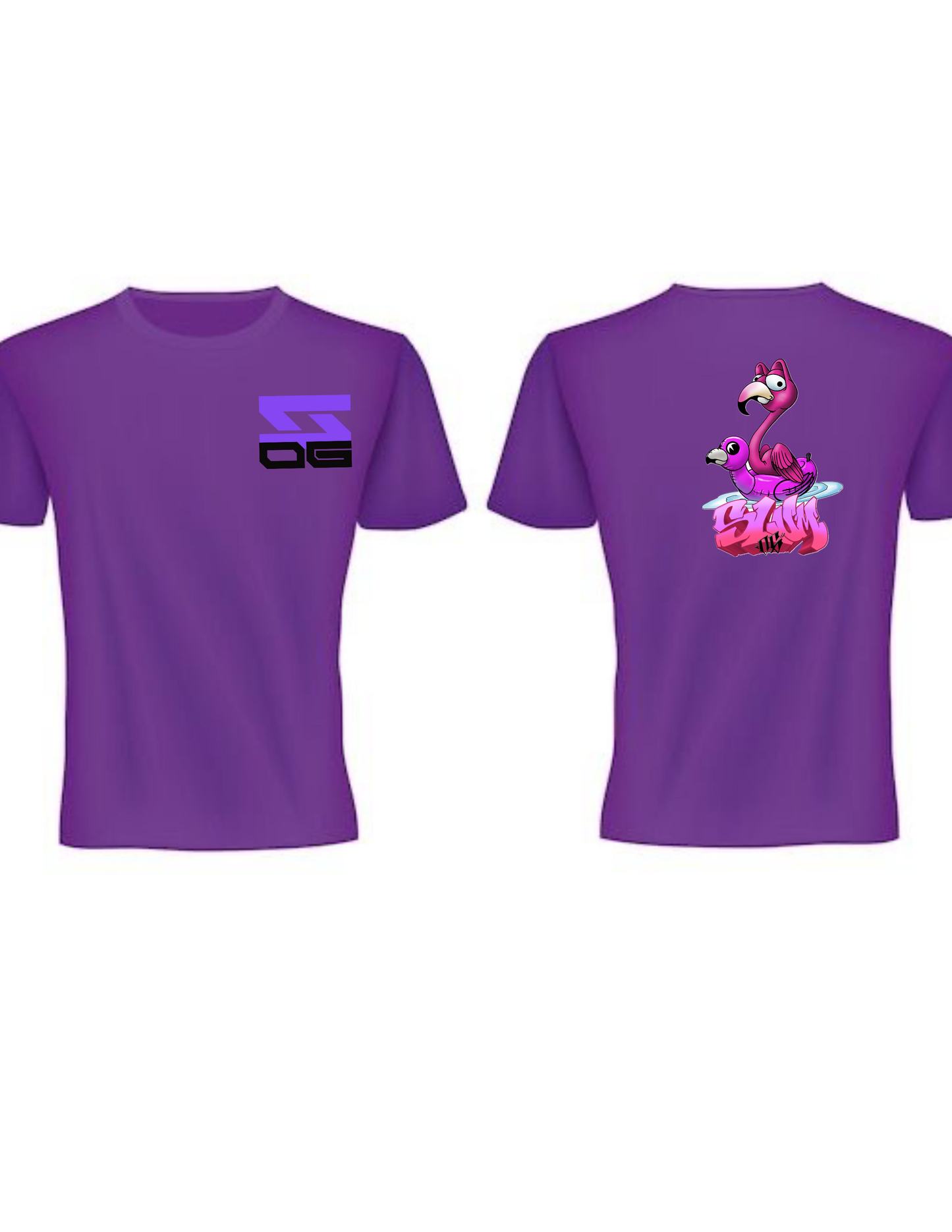 Flamingo adult purple (back)